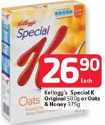 Kellogg's Special K Original 500g Or Oats & Honey 375g-Each