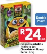 Jungle Crunchalots Ready To Eat Chocolate Or Honey Cereal-375G