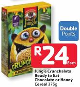 Jungle Crunchalots Ready To Eat Chocolate Or Honey Cereal-1375g