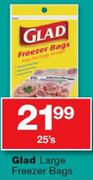 Glad Large Freezer Bags-25's