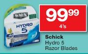 Schick Hydro 5 Razor Blades-4's