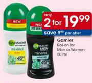 Garnier Roll-on For Men or Women-2*50ml