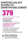 Samsung Galaxy S5 Mini LTE Smartphone G800F-On Smart S