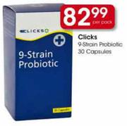 Clicks 9-Strain Probiotic-30 Capsules