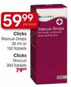 Clicks Rescue-300 Tablets 