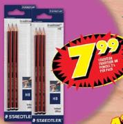 Staedtler Tradition HB Pencils-3's per pack