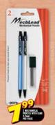 2 Mechanical Pencils with Lead 0.5mm-per pack