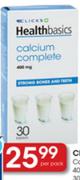 Clicks Healthbasics Calclum Complete-400mg-30 Tablets