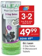 G.I.Lean 3 Day Detax 9 Effervescent Tablets