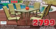 House & Home International Exclusively 7 Piece Santa Cruz Patio Suite 