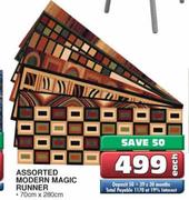 Modern Magic Runner Assorted-70cmx280cm Each