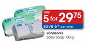Johnson's Baby Soap-5 x 100g