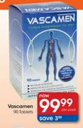 Vascamen 90 Tablets-Per Pack