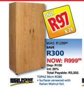 High Point Topaz Robe-90cm