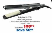 BaByliss Pro230 Hair Straightener-ST26E