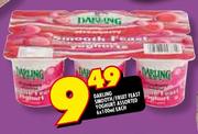 Darling Smooth/Fruit Feast Yoghurt Assorted-6 x 100ml each