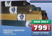 Van Dyck Assorted Carpets 275cm x 365cm-Each