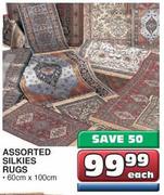  Assorted Sillkies Rugs 60cm x 100cm-Each 