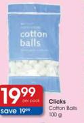Clicks Cotton Balls-100g
