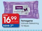 Femagene Intimate Refreshing-10 Wipes