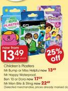 Children's Plasters Mr Men Bite & Sting 