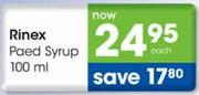 Rinex Paed Syrup-100ml