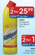 Jeyes Homeguard Thick Bleach-2 x 750ml