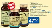 Clicks Mega B Or Flaxseed Oil-60 Capsules