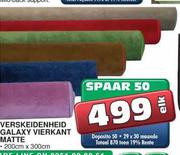 Verskeidenheid Galaxy Vierkant Matte-200cmx300cm