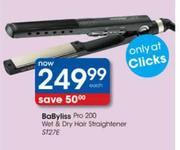 Babyliss Pro 200 Wet & Dry Hair Straightener
