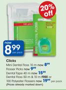 Clicks Flosser Picks