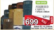 Van Dyck Assorted Carpets-275cm x 365cm-Each
