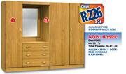 Avalon 135cm 3 Door Robe