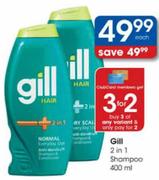 Gill 2 In 1 Shampoo-400ml Each