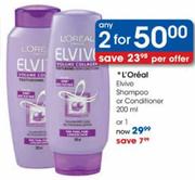 L'Oreal Elvive Shampoo Or Conditioner-200ml-Each