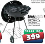 Braaimate Kettle Grill-Trollie-57cm