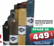 Verskeidenheid Van Dyck Matte-2mx3m