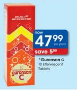 Guronson C Effervescent Tablets-10 Tablets Per Pack