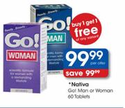 Nativa Go! Man or Woman-60 Tablets