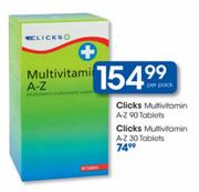 Clicks Multivitamin A-Z-90 Tablets Per Pack