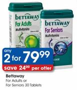 Bettaway For Adults or For Seniors-2 x 30 Tablets