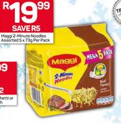 Maggi 2 Minute Noodles Assorted-5 x 73g Per Pack