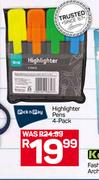 PnP Highlighter Pens 4 Pack
