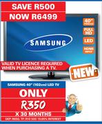 Samsung 40" 102cm LED TV