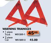 Warning Triangles Truck-1pcs WS1205-1