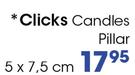 Clicks Candles Pillar-5x7.5cm Each 