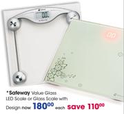 Safeway Value Glass LED Scale Or Glass Scale With Design-Each