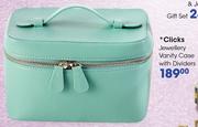 Clicks Jewellery Vanity Case With Dividers-Each