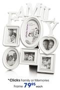 Clicks Family Or Memories Frame-Each