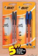 Bic Crystal Ball Point Pens Assorted-2's per pack